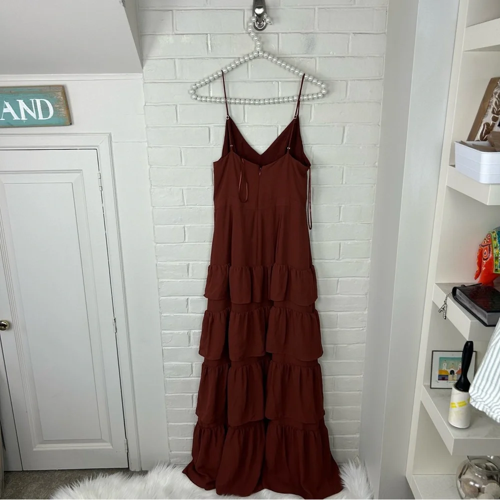 J.Crew Cha Cha Tiered Ruffle Maxi Dress Size 6